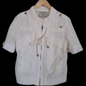 Guess Zipper Top for women size small